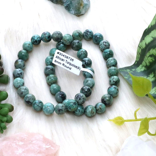 African Turquoise Bracelet (8mm)