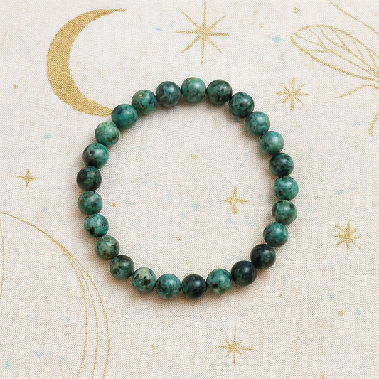 African Turquoise Bracelet (8mm)