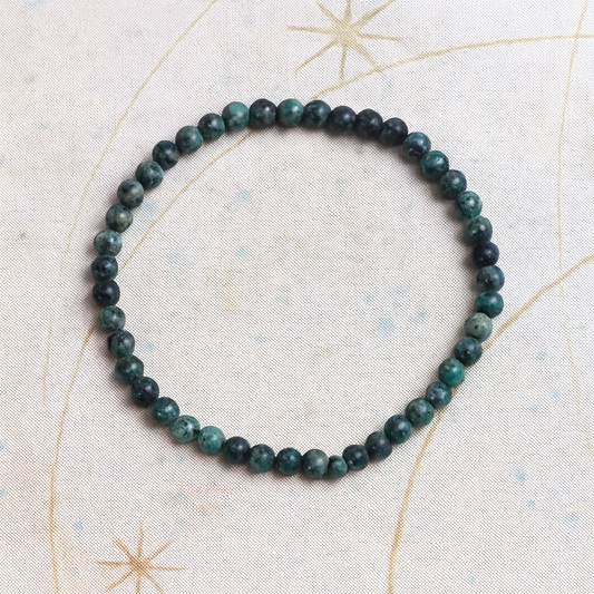 African Turquoise Bracelet (4mm)