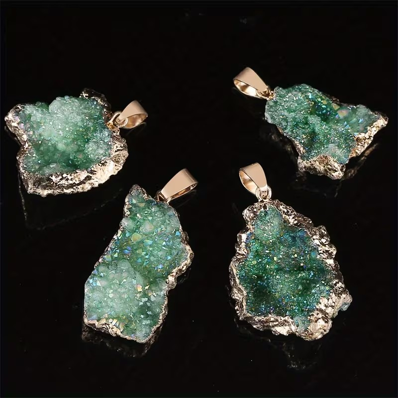 Agate Geode Pendant Necklace