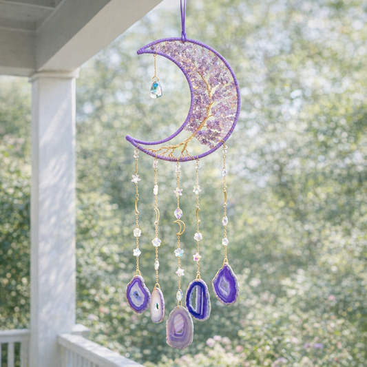 Agate Moon & Tree of Life Dream/Sun Catcher