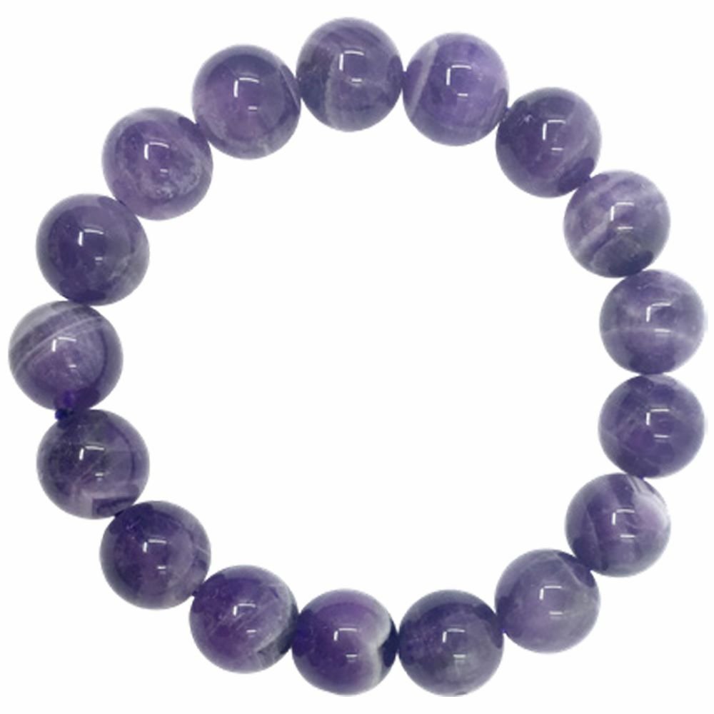 Chevron Amethyst Bracelet (12mm)