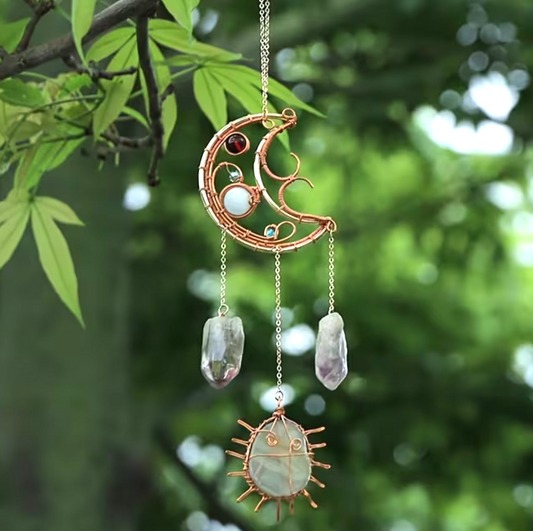 Crystal Moon Sun Catcher