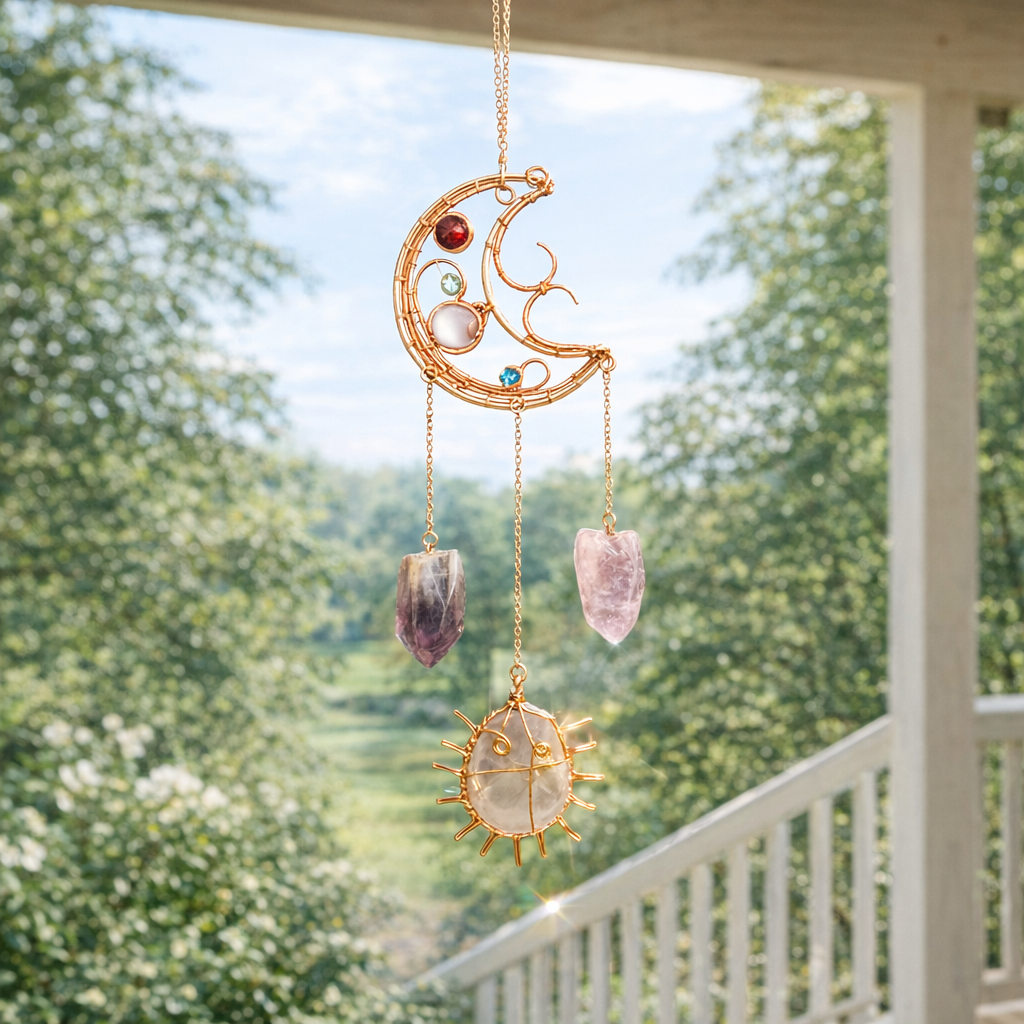Crystal Moon Sun Catcher