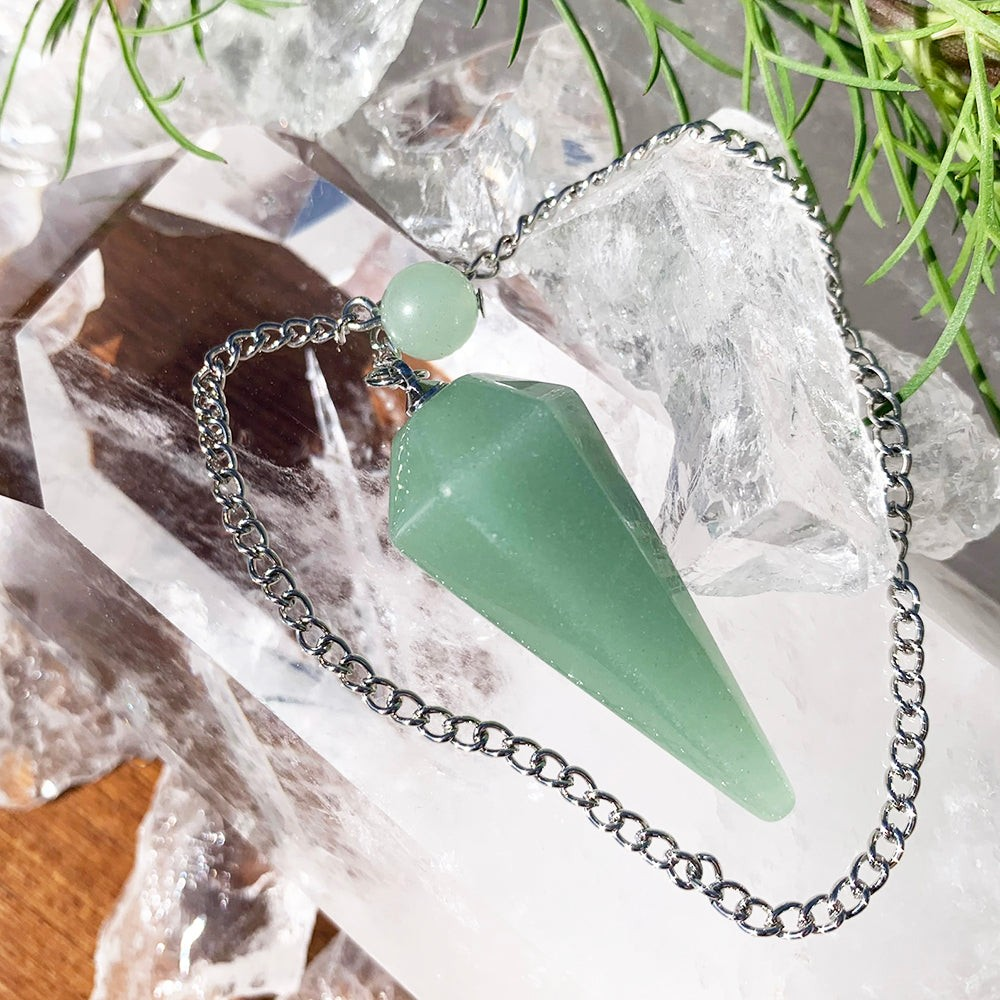 Green Aventurine Hexagon Pendulum