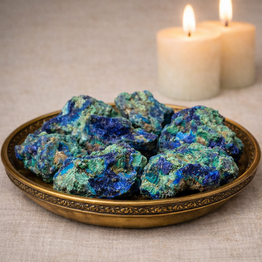Raw Azurite Malachite: The Stone for Transformation & Insight