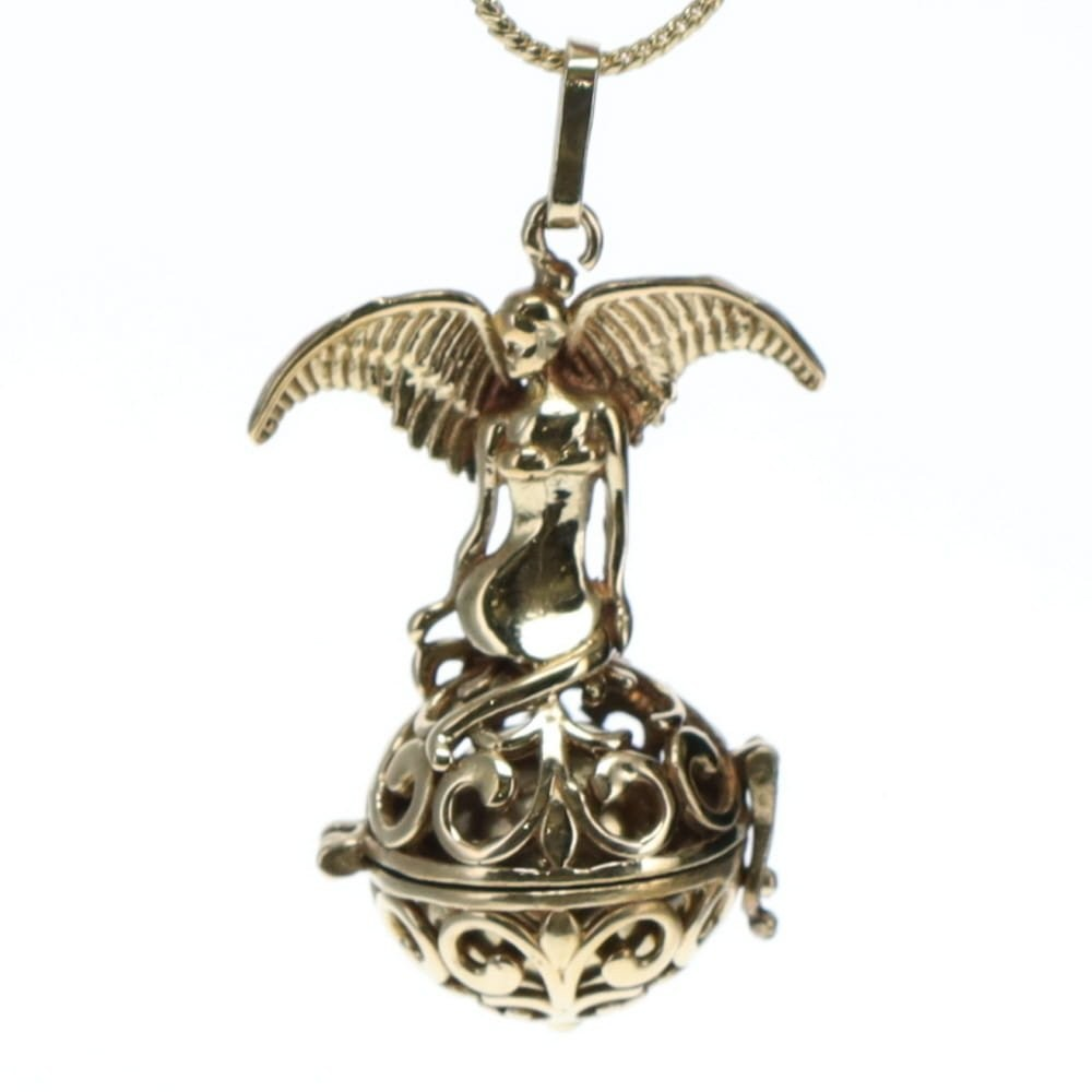 Bell Angel Pregnancy Pendant Necklace