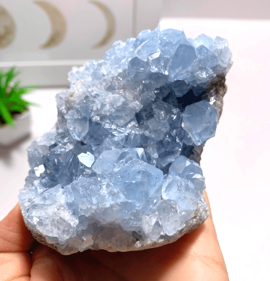 Celestite Cluster - Spirit and Stardust