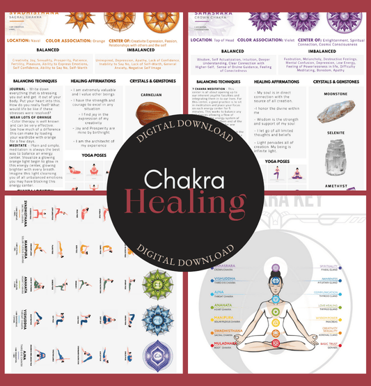 The 9-Page Chakra Healing Guide - Digital Download - Spirit and Stardust