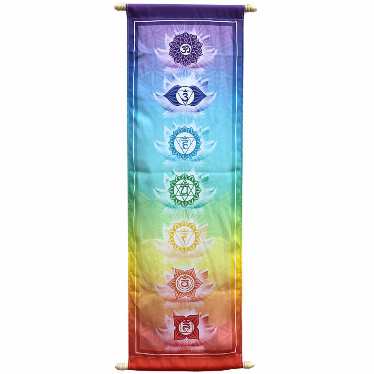 Chakra Print on French Crepe Banner (36x90cm)