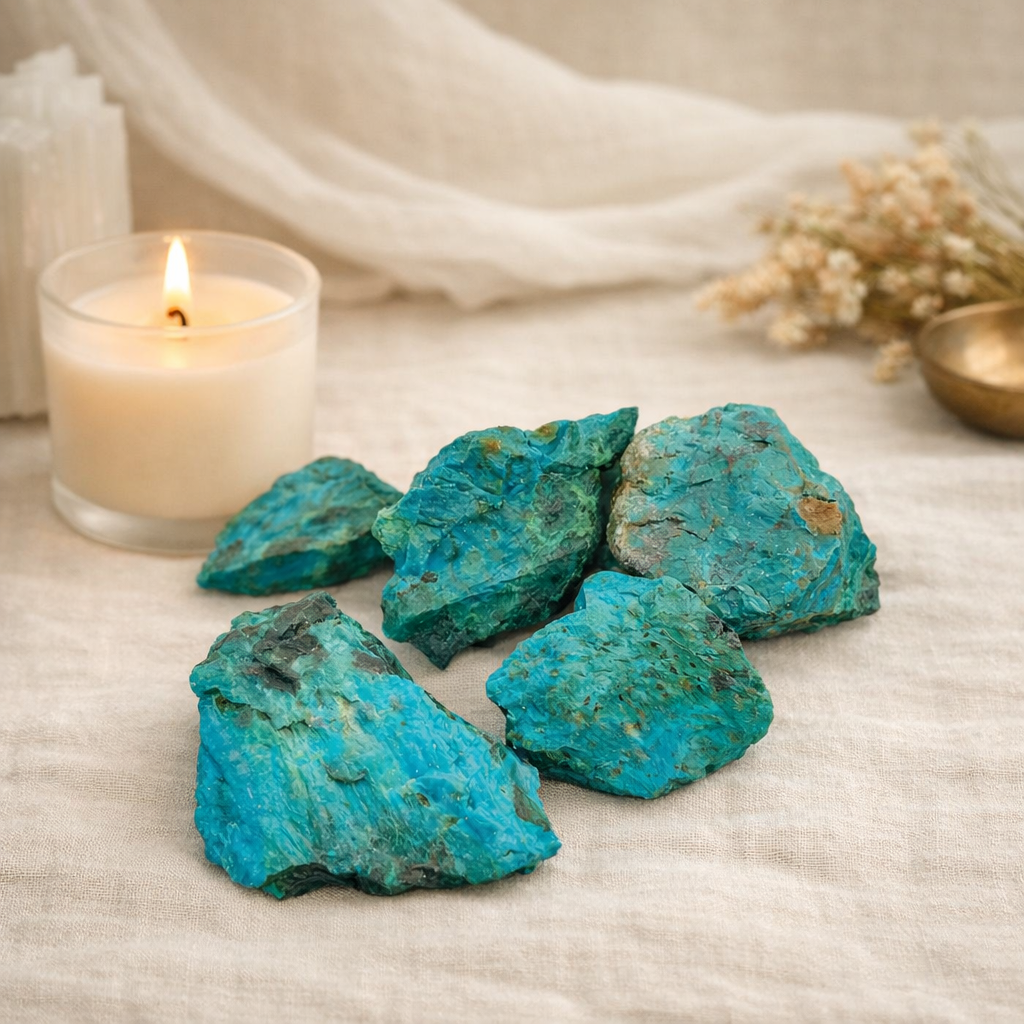 Raw Chrysocolla: The Stone of the Wise