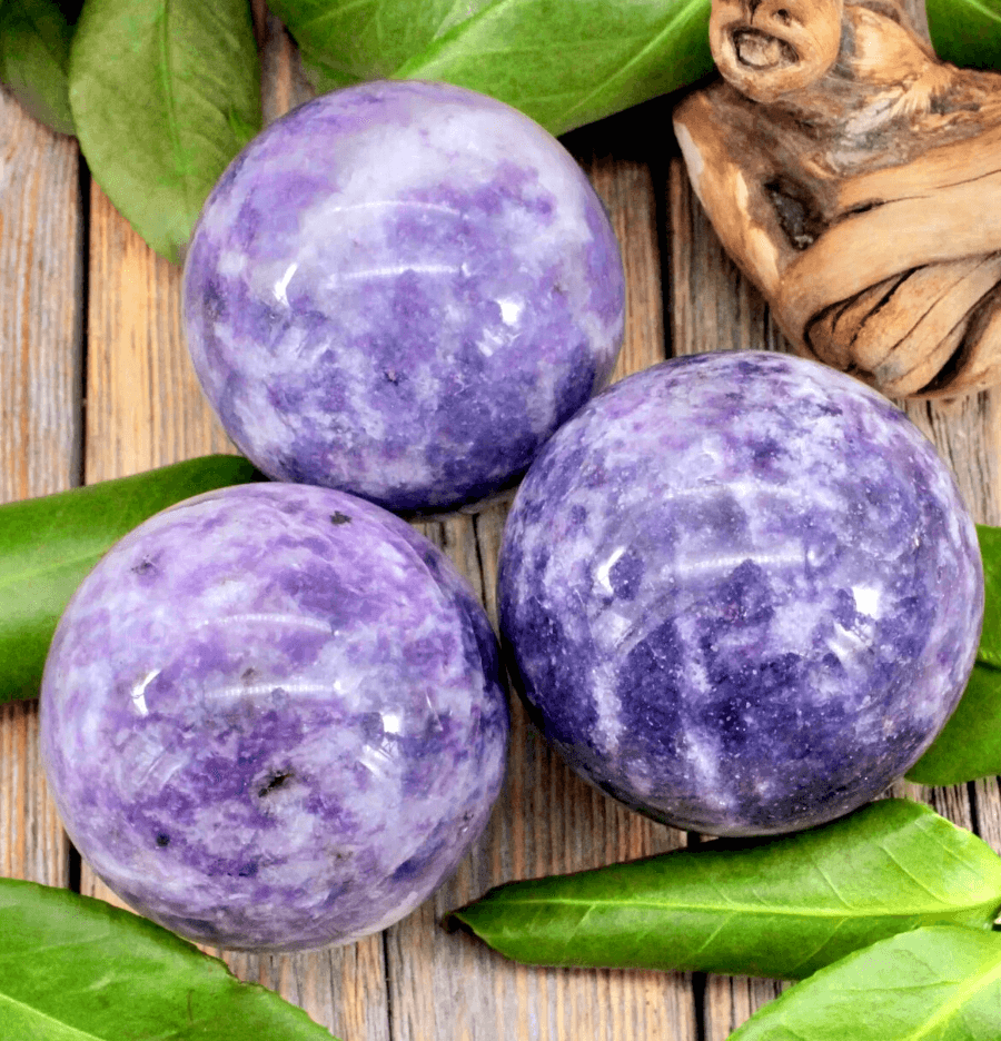 Lepidolite Crystal Sphere - Spirit and Stardust
