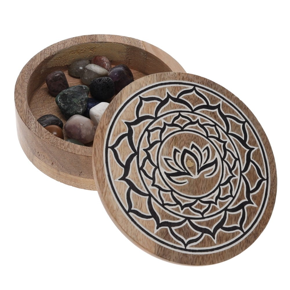 Lotus Wooden Grid Box