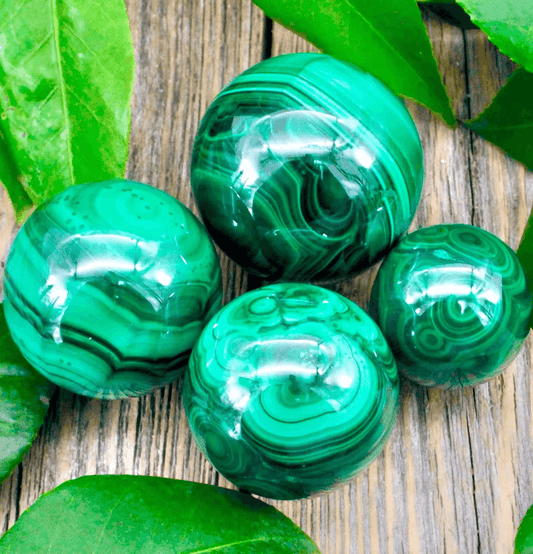 Malachite Crystal Sphere - Spirit and Stardust
