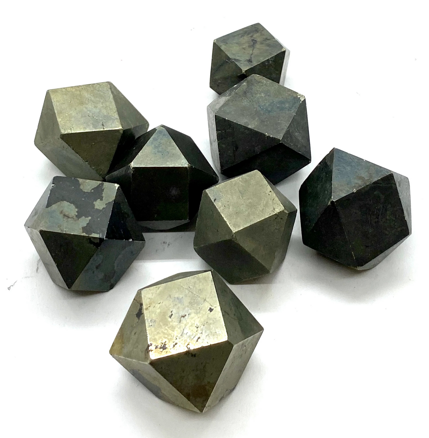 Pyrite with Black Magnetite Octagon