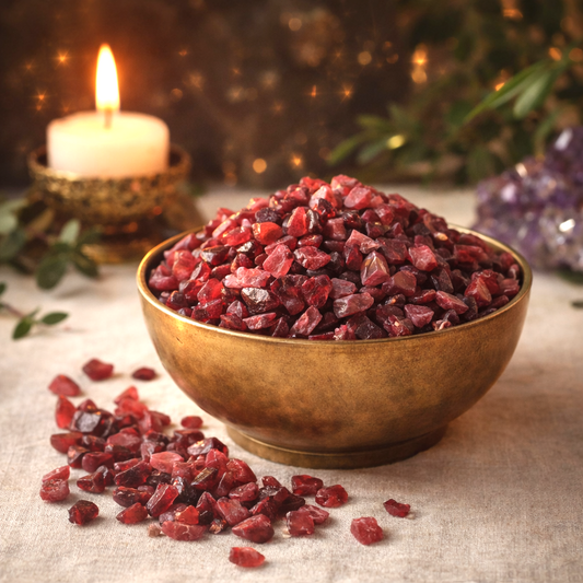 Ruby Crystal Chips (100 grams)