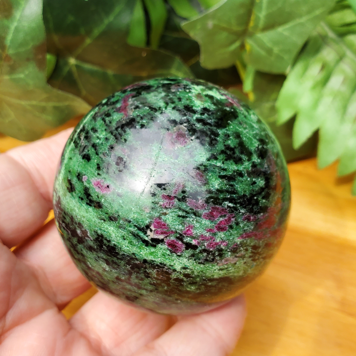 Ruby Zoisite Sphere
