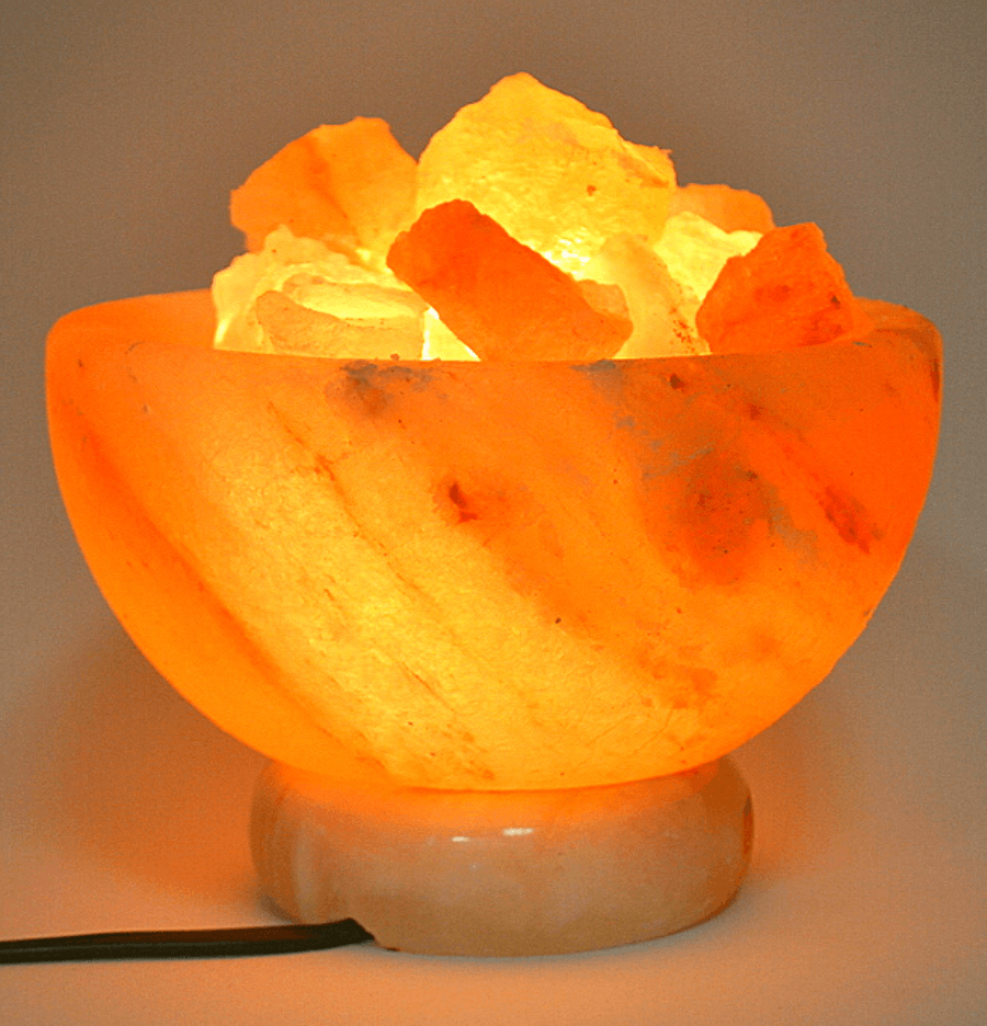 Pink Himalayan Salt Lamp Bowl - Spirit and Stardust