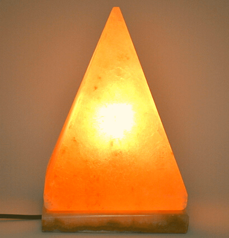 Pink Himalayan Salt Lamp Pyramid - Spirit and Stardust