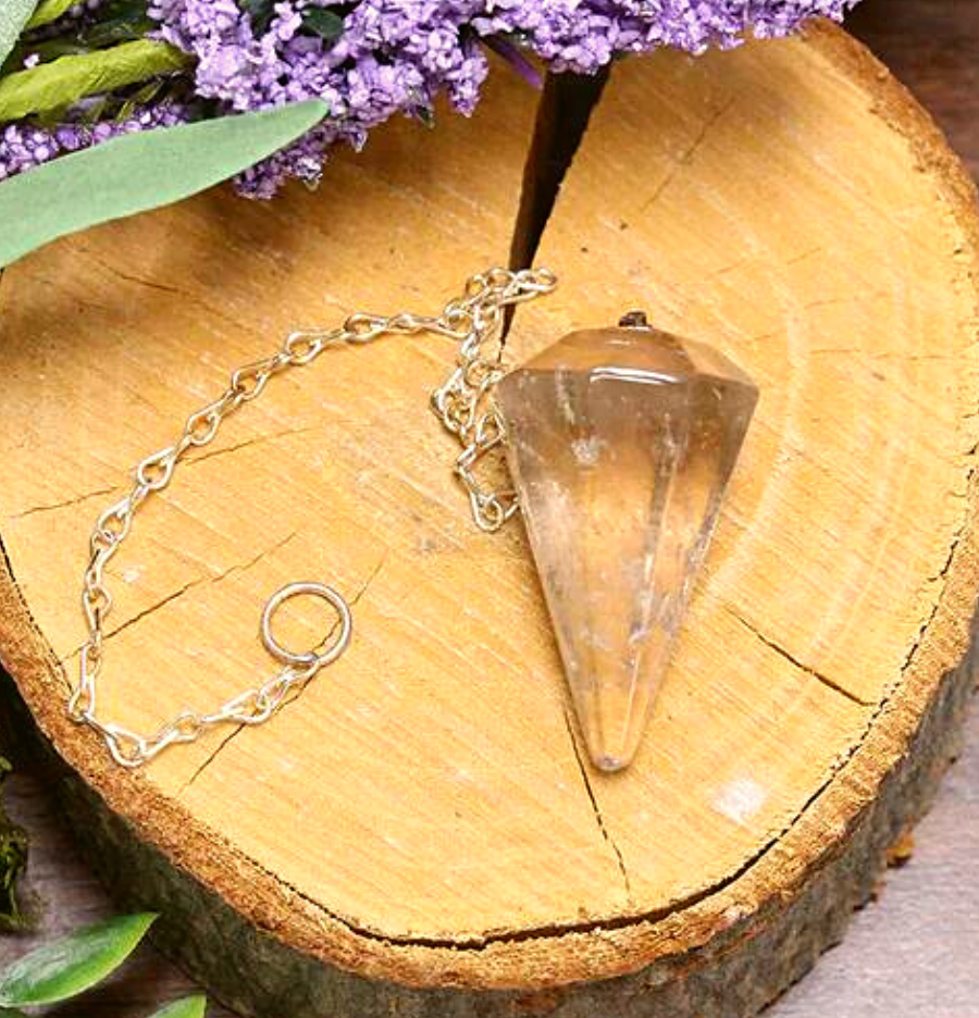 Smoky Quartz Hexagon Pendulum