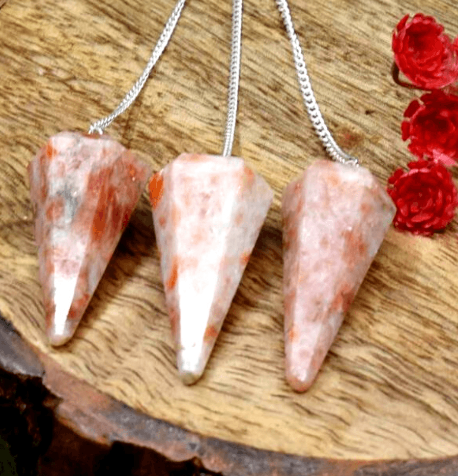 Sunstone Crystal Hexagon Pendulum - Spirit and Stardust