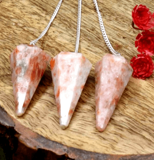 Sunstone Crystal Hexagon Pendulum - Spirit and Stardust