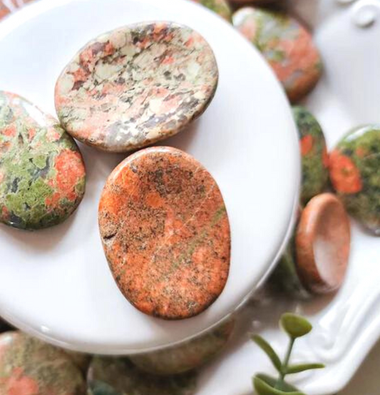 Unakite Worry Stone