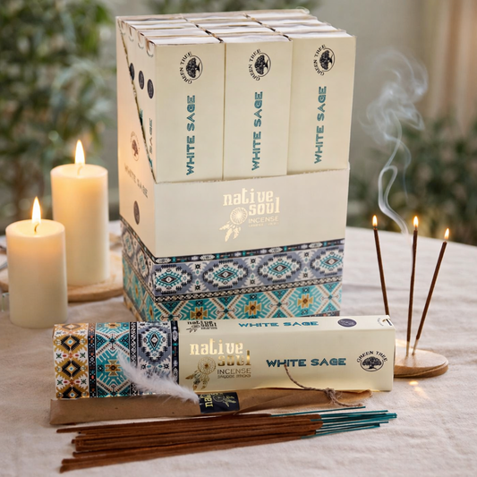 White Sage Incense 15gms (10-12 Sticks) (Native Soul)