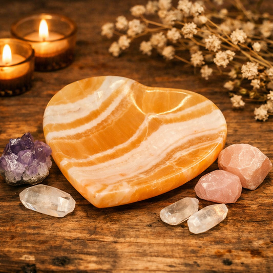 Banded Onyx Bowl - Heart