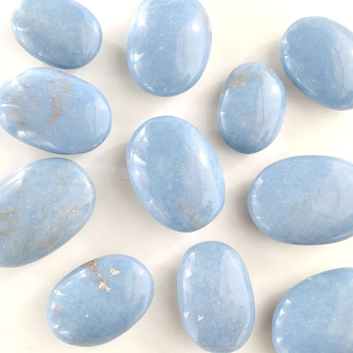 Angelite Palm Stone