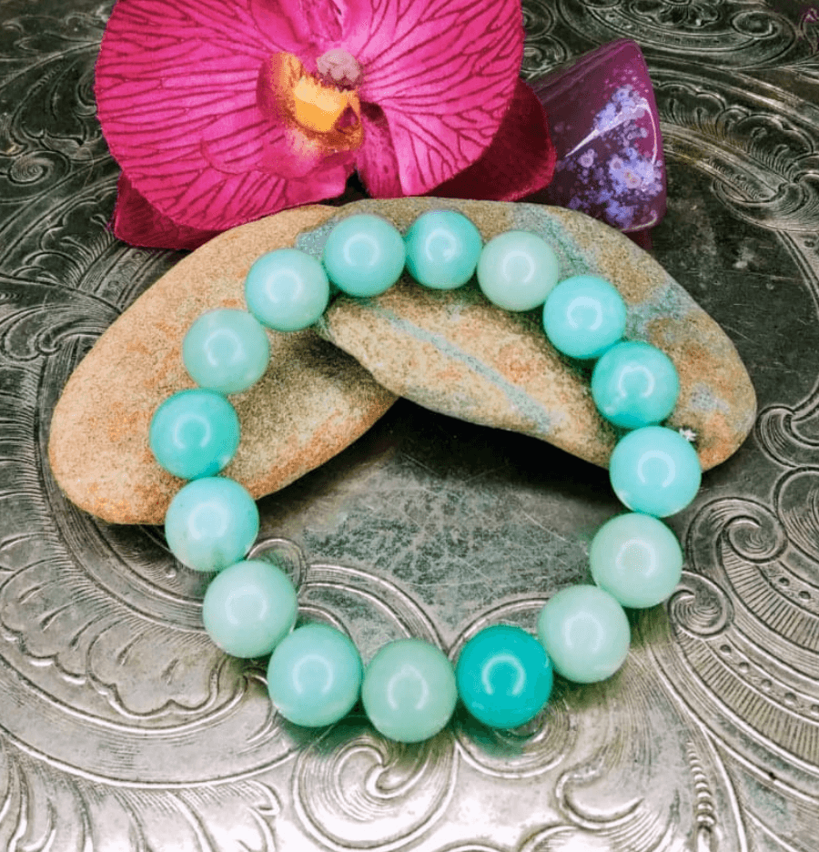 Amazonite Bracelet For Chakra Cleansing - Spirit and Stardust