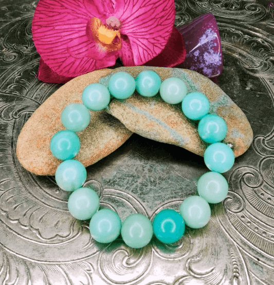 Amazonite Bracelet For Chakra Cleansing - Spirit and Stardust