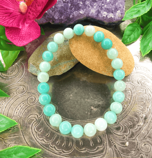 Amazonite Bracelet For Chakra Cleansing (6mm Beads) - Spirit and Stardust
