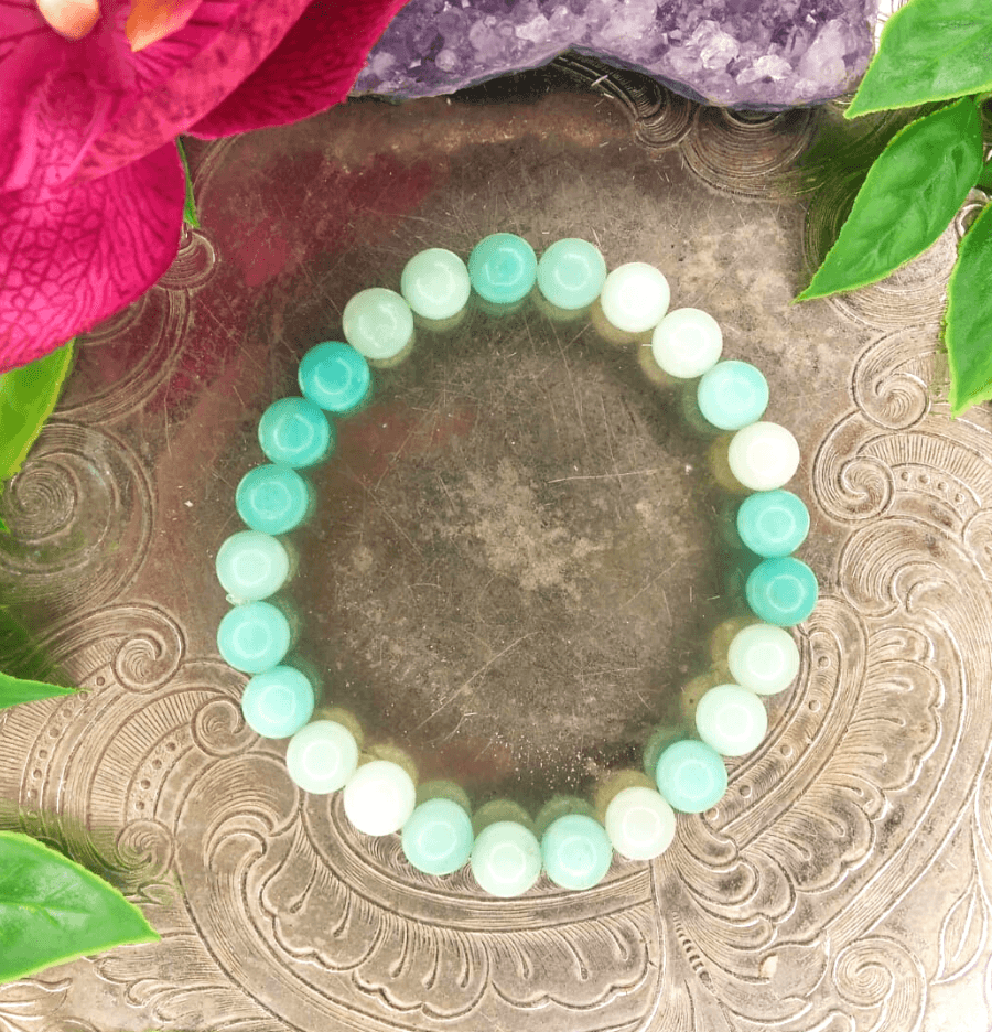 Amazonite Bracelet For Chakra Cleansing (6mm Beads) - Spirit and Stardust