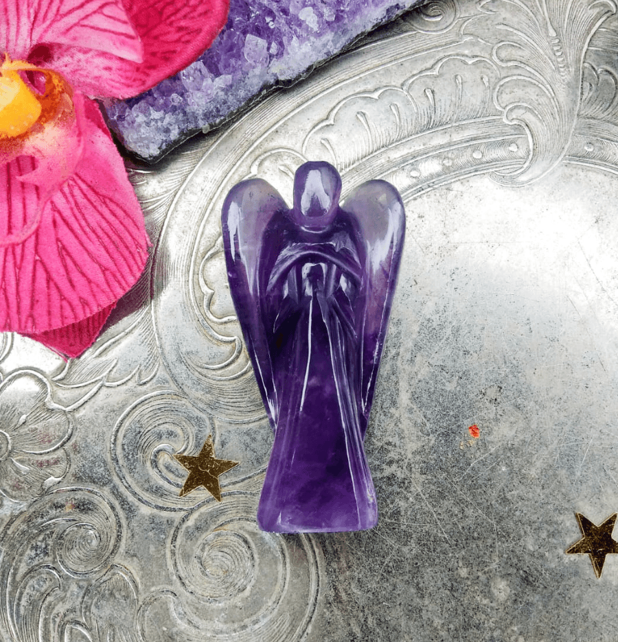 Amethyst Crystal Angel - Spirit and Stardust