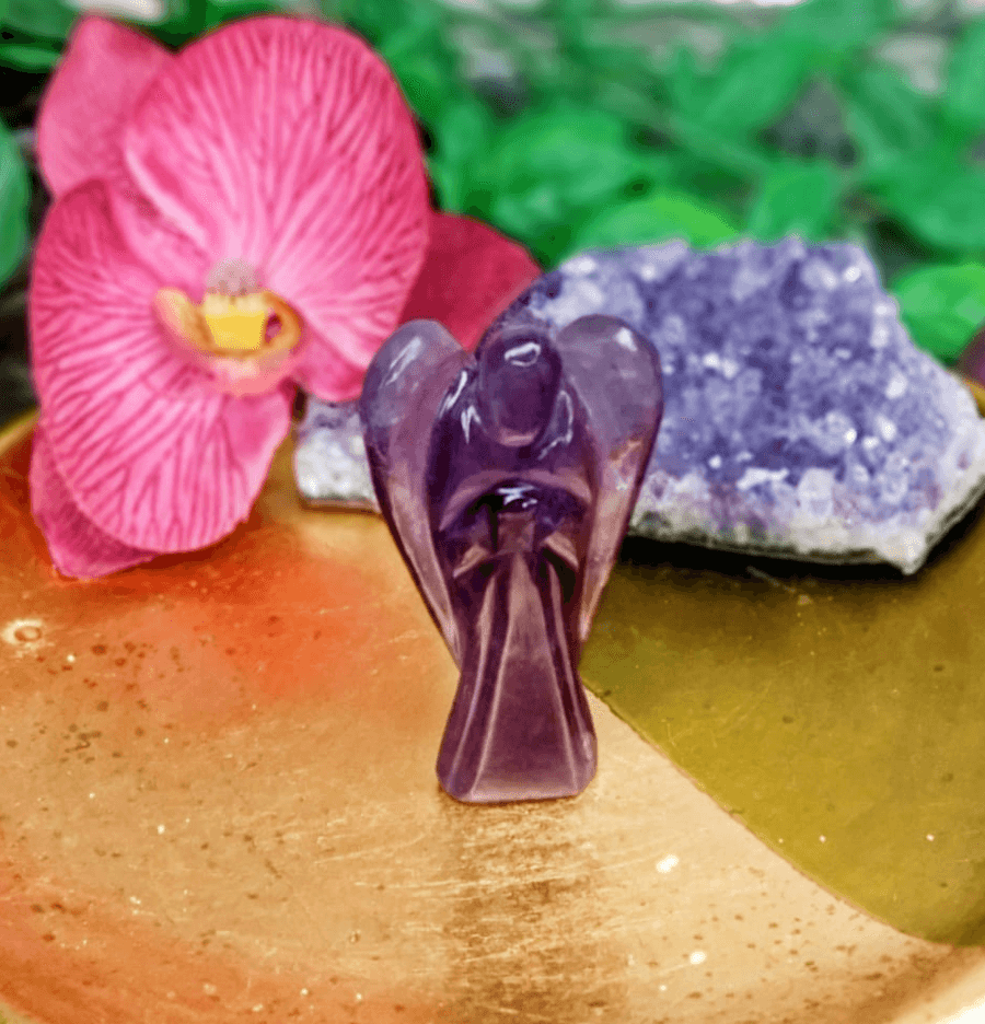 Amethyst Crystal Angel - Spirit and Stardust
