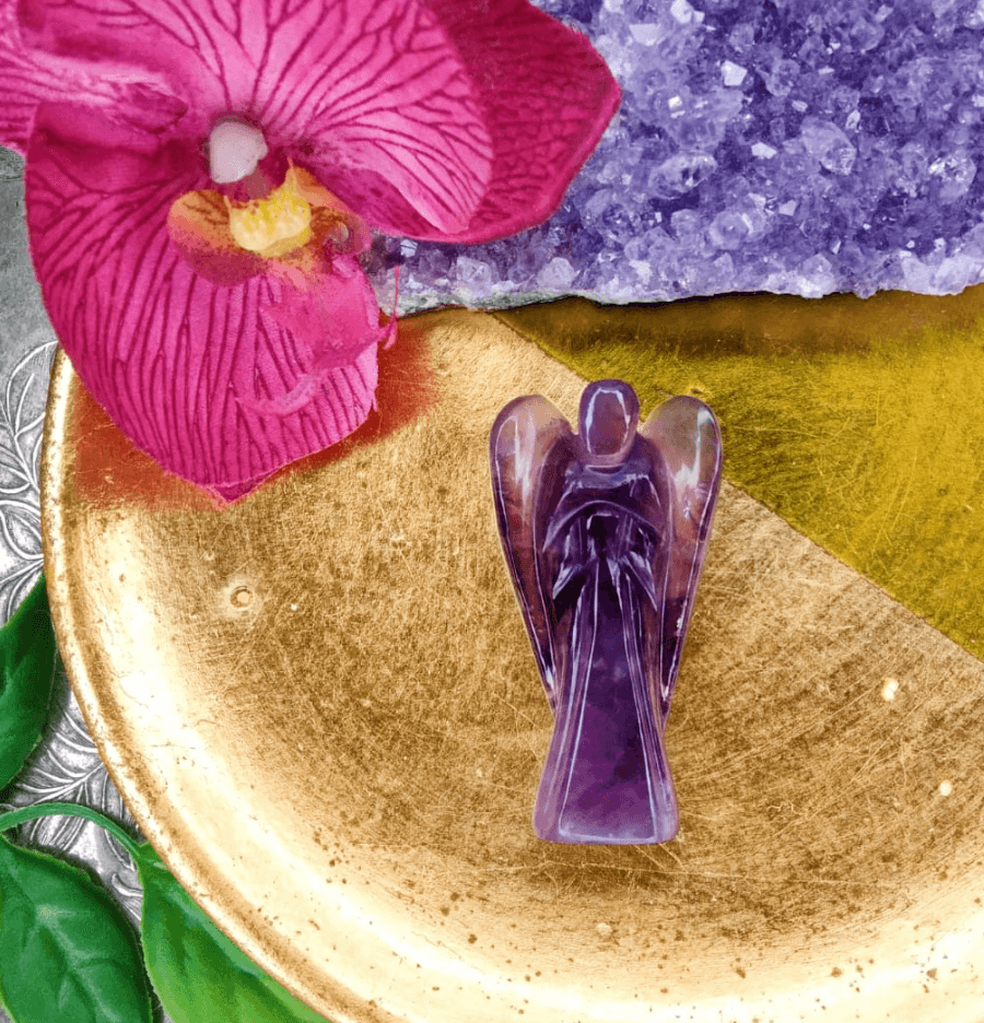 Amethyst Crystal Angel - Spirit and Stardust