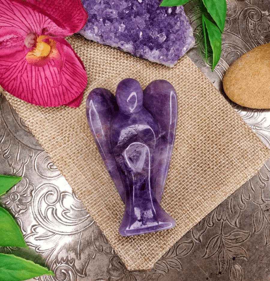 Amethyst Crystal Angel - Spirit and Stardust