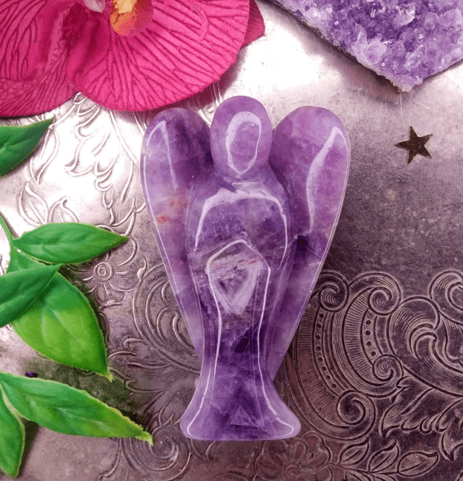 Amethyst Crystal Angel - Spirit and Stardust