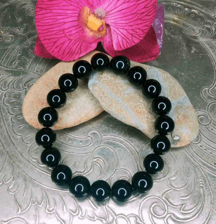 Black Obsidian Bracelet For Shadow Work - Spirit and Stardust