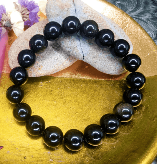 Black Obsidian Bracelet For Shadow Work - Spirit and Stardust