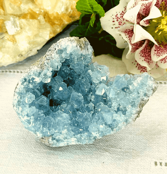 Celestite Cluster - Spirit and Stardust
