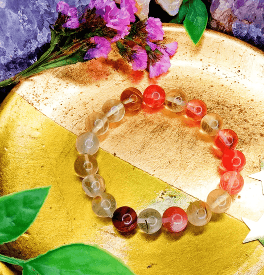 Cherry Quartz Bracelet For Energy - Spirit and Stardust
