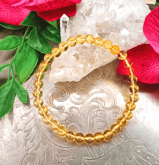 Citrine Bracelet For Wealth (6mm Beads) - Spirit and Stardust