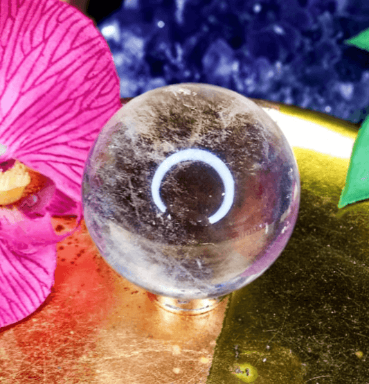 Clear Quartz Crystal Sphere - Spirit and Stardust