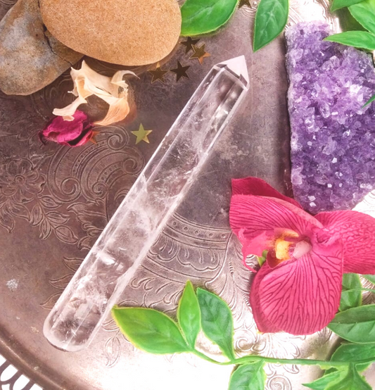 Clear Quartz Crystal Wand