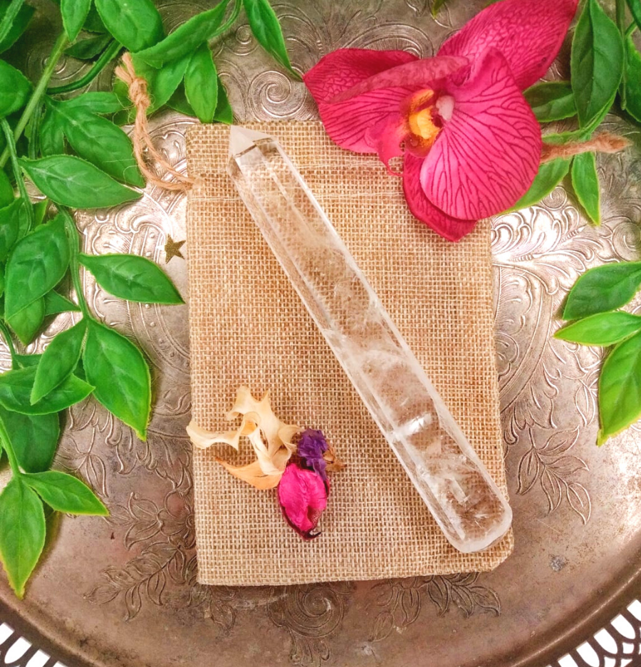 Clear Quartz Crystal Wand