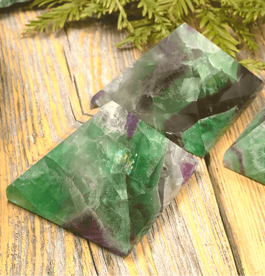 Fluorite Crystal Pyramid - Spirit and Stardust