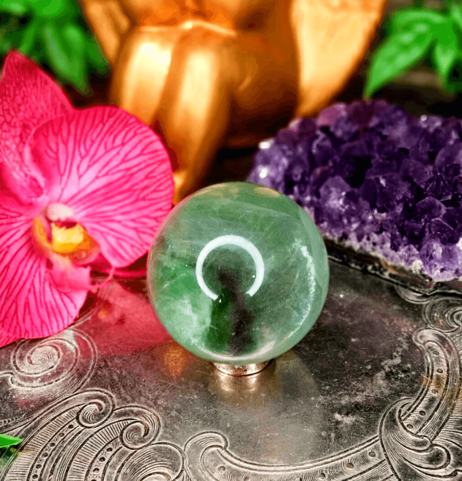 Fluorite Crystal Sphere - Spirit and Stardust