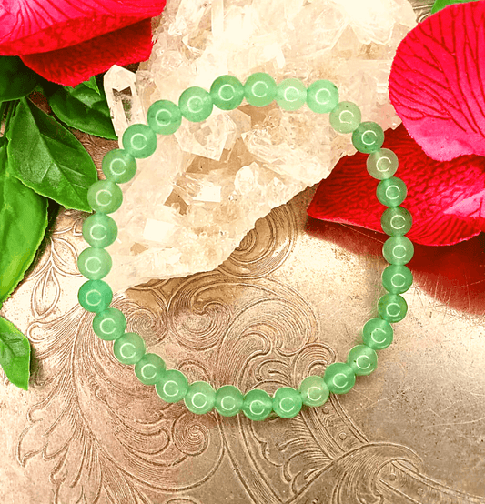 Green Aventurine Bracelet For Luck (6mm Beads) - Spirit and Stardust